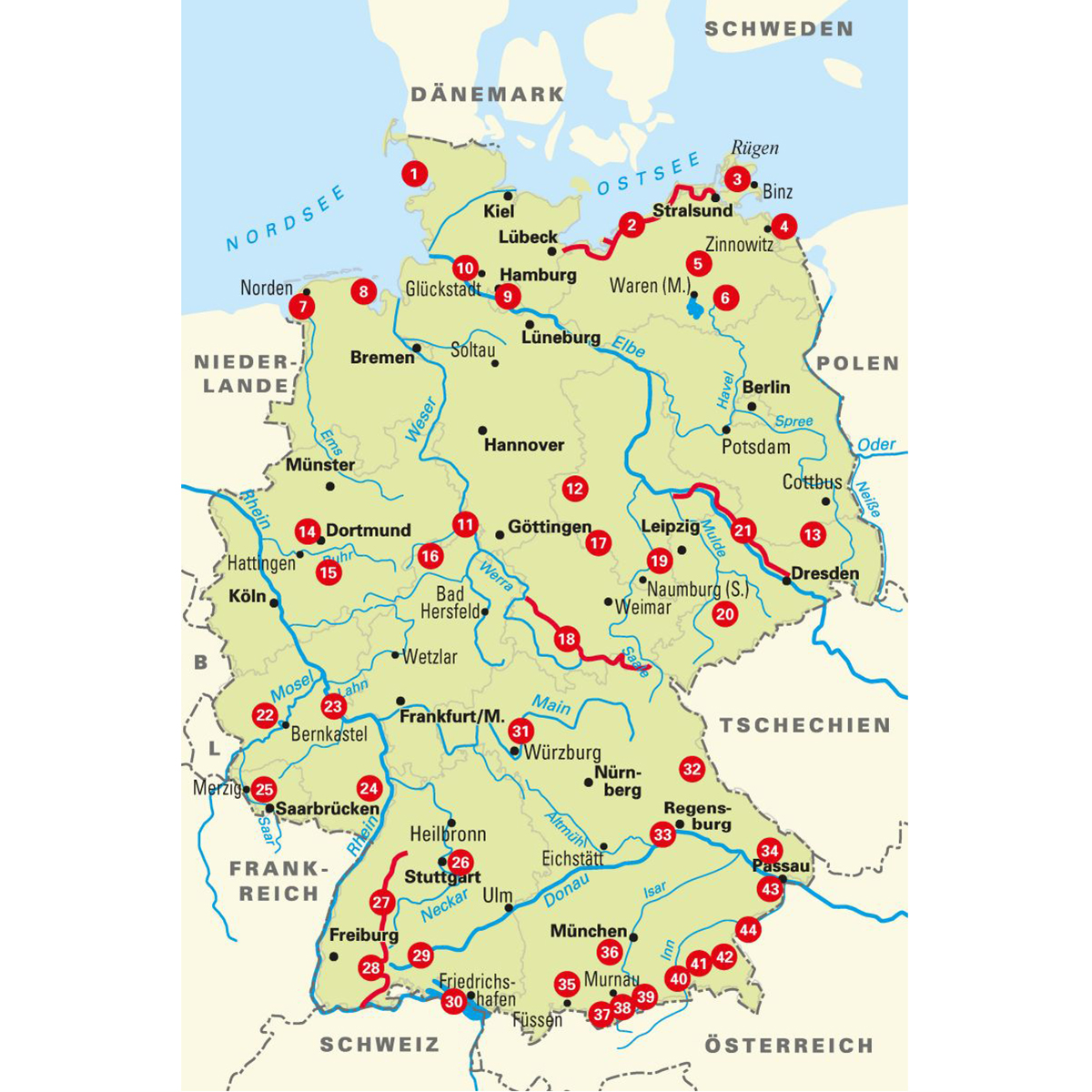 Die 44 schönsten Panorama-E-Bike-Touren in Deutschland