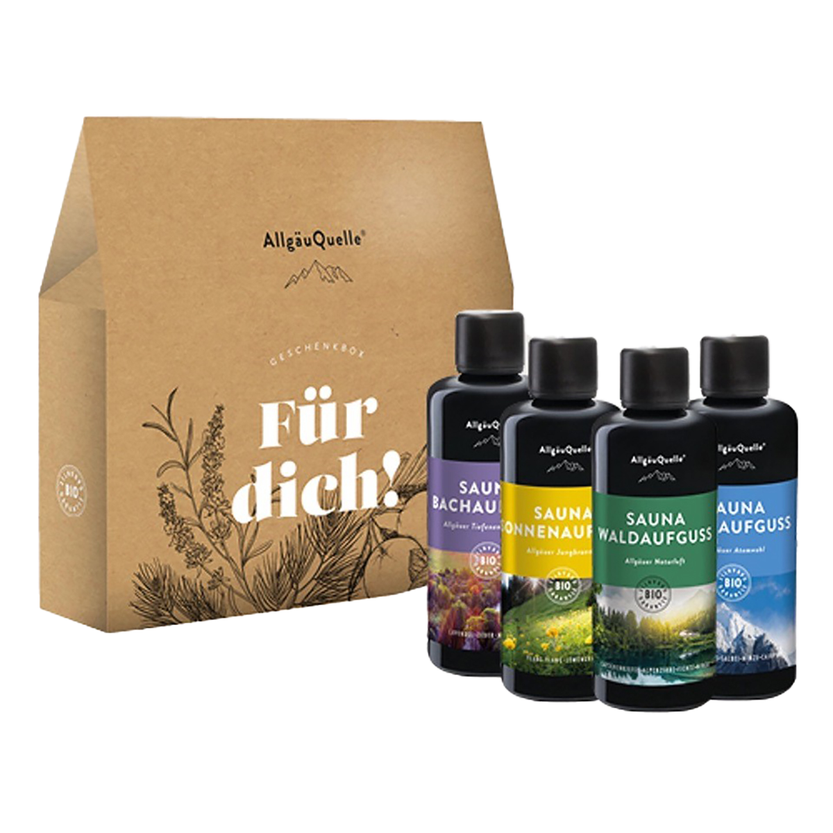 Allgäuer 4er Saunaaufguss-Set "Für Dich"