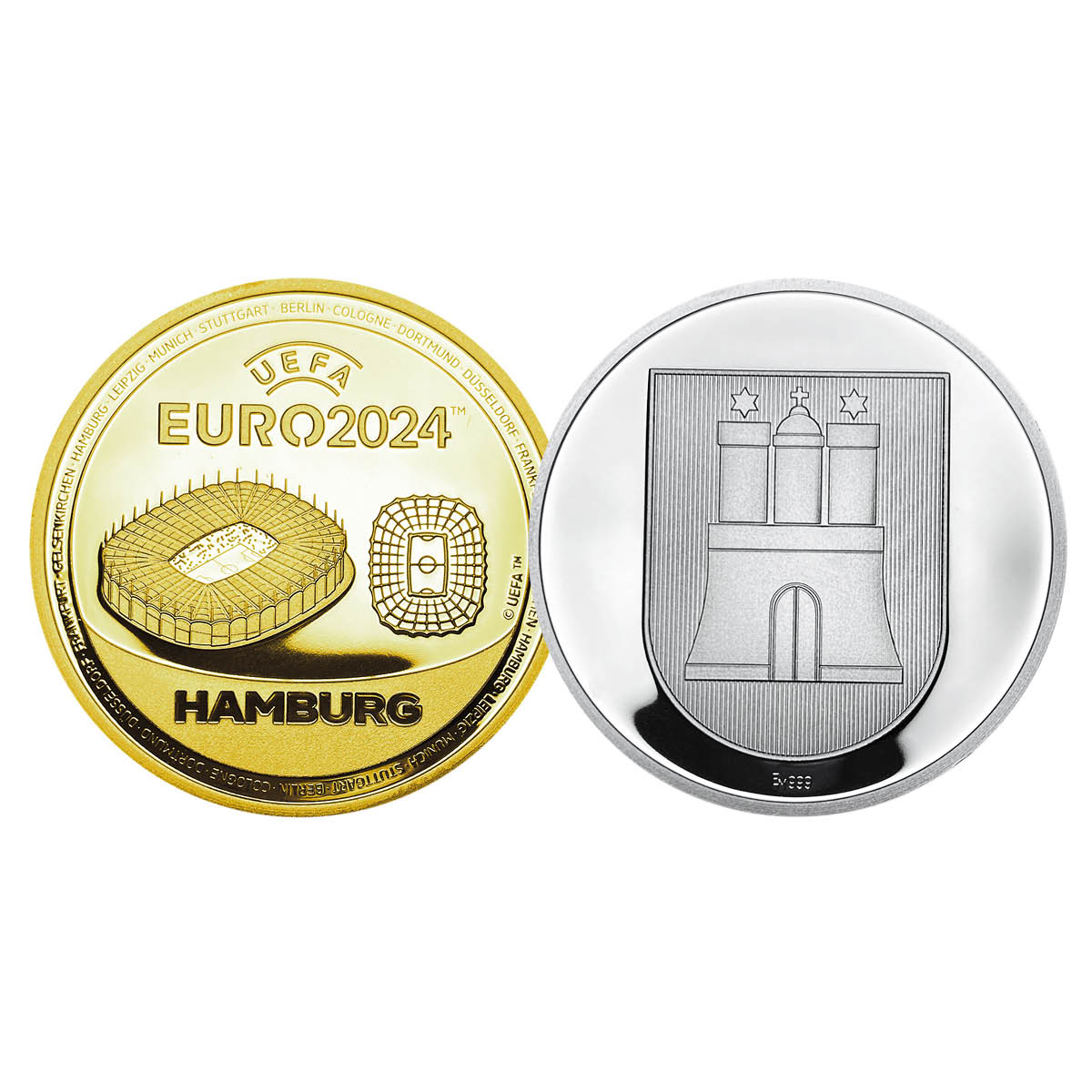 Sonderprägung UEFA EURO 2024™ Hamburg