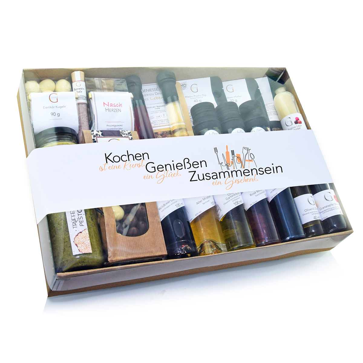 Geschenkset "Kochen, Genießen, Zusammensein"