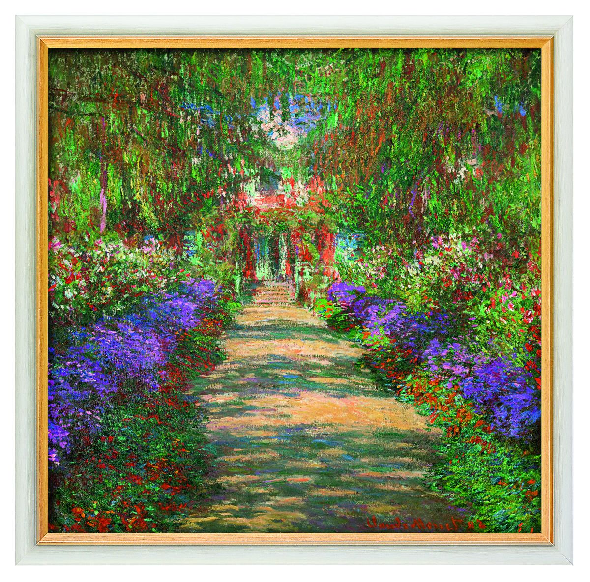 Claude Monet: Bild "Garten in Giverny" (1902), gerahmt