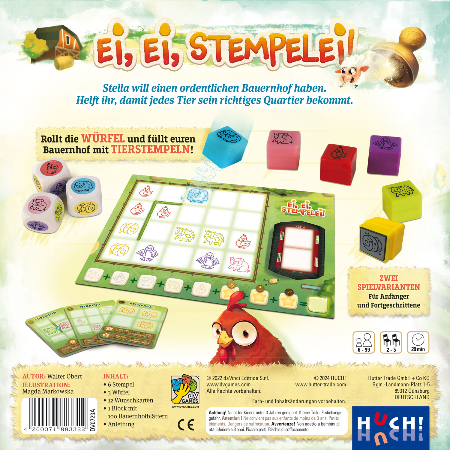 Würfel- und Stempelspiel "Ei, Ei Stempelei!"