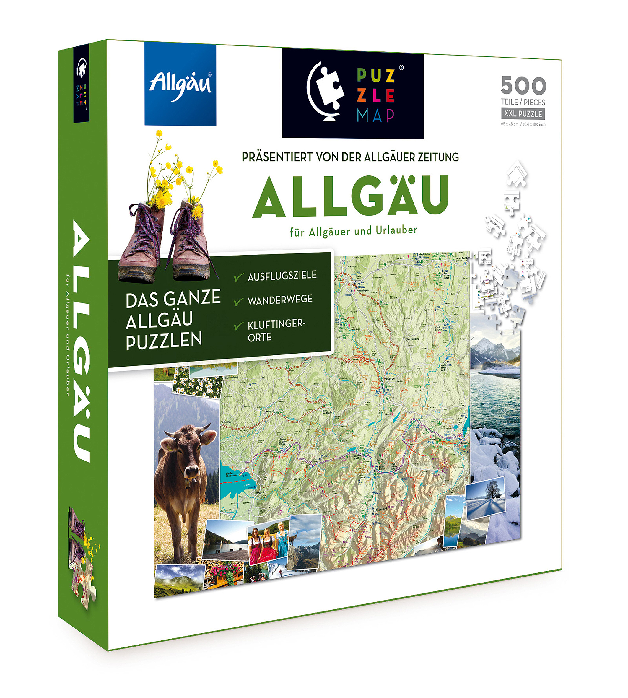 Puzzle - Map Allgäu