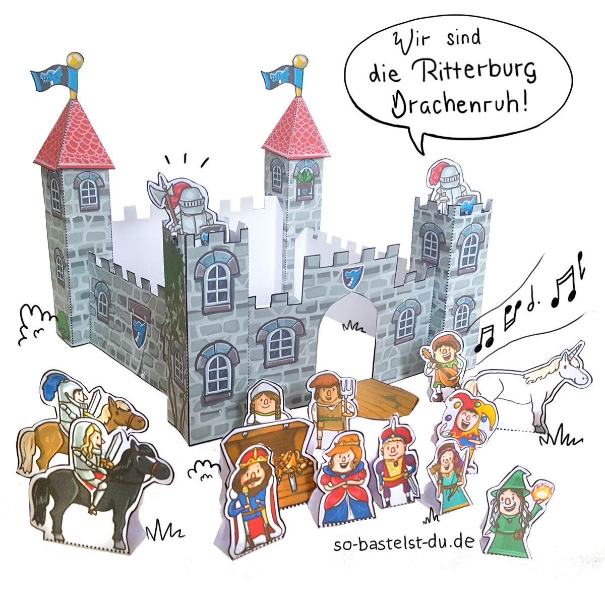 So bastelst Du - Ritterburg